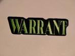 Warrant glam glamrock rock vintage band patch kleding, Ophalen of Verzenden, Nieuw, Kleding
