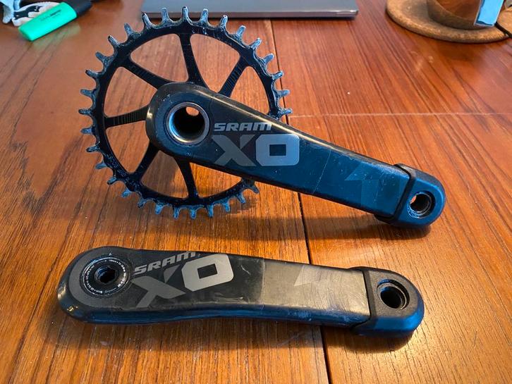 Sram XO1 mtb crankstel Garbaruk 34T boost, Fietsen en Brommers, Fietsonderdelen, Zo goed als nieuw, Mountainbike, Crankstel of Pedalen