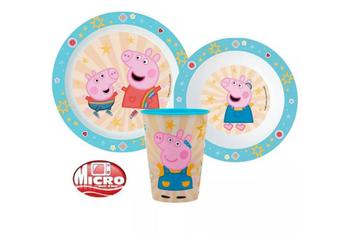 Peppa Pig Kinderservies met Beker - Magnetron beschikbaar voor biedingen