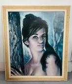 Vintage J.H Lynch jaren '60 "Tina" afbeelding, Ophalen, Gebruikt, 50 tot 75 cm, Schilderij