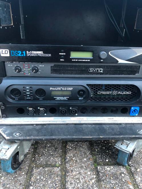 crest prolite 5.0dsp sinq 3k6 ld ds2.1 in versterkerrack, Muziek en Instrumenten, Versterkers | Keyboard, Monitor en PA, Gebruikt