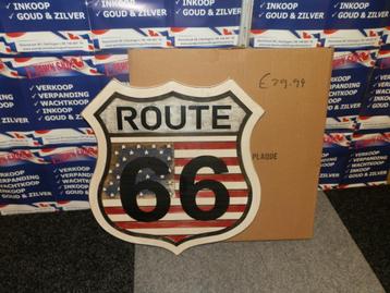 Wanddecoratie Route 66 hout beschikbaar voor biedingen
