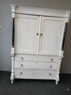 Grenen  kabinet   klein formaat. Empire/ grenen biedermeier, Ophalen