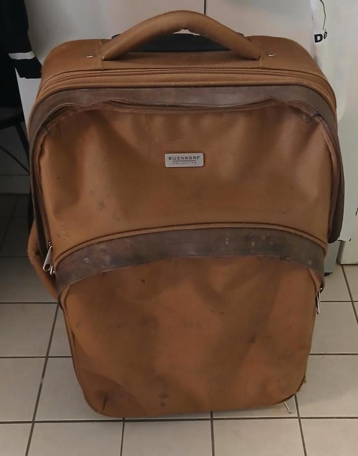 Gebruikte Bruine Koffer - Buenkorf Collection, Sieraden, Tassen en Uiterlijk, Tassen | Reistassen en Weekendtassen, Gebruikt, Bruin