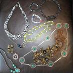 Vintage Sieraden Collectie, Sieraden, Tassen en Uiterlijk, Antieke sieraden, Verzenden, Overige materialen, Overige typen, Met edelsteen