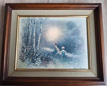 Schilderij Andres Orpinas, kids in the woods beschikbaar voor biedingen