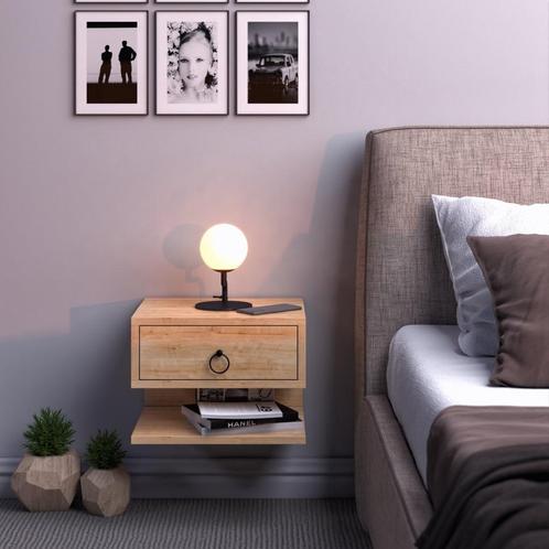 Nachtkastje – zwevend nachtkastje, Huis en Inrichting, Slaapkamer | Nachtkastjes, Zo goed als nieuw, Minder dan 55 cm, Minder dan 45 cm