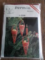 Borduurpakketje kerst merk permin nr 1 2259, Handborduren, Ophalen of Verzenden, Zo goed als nieuw, Borduurpakket