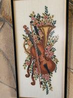 Boduuurpatroon viool inclusief kleuren nummers, Hobby en Vrije tijd, Borduren en Borduurmachines, Ophalen of Verzenden, Zo goed als nieuw