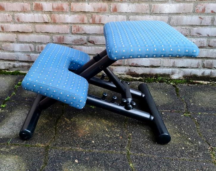 Stokke Variér kniestoel Multi Balans Peter Opsvik mooi, Huis en Inrichting, Bureaustoelen, Gebruikt, Bureaustoel, Zwart, Ergonomisch