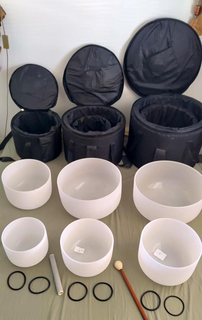 Kristallen Klankschalen, Muziek en Instrumenten, Overige Muziek en Instrumenten, Ophalen