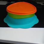 Tupperware kinder bord met deksel en rand, Huis en Inrichting, Keuken | Tupperware, Ophalen of Verzenden, Zo goed als nieuw, Groen