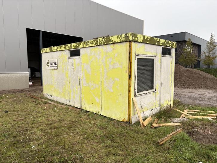 Schaftkeet / Bouwkeet 6mtr, tegen elk aannemelijk bod, Zakelijke goederen, Machines en Bouw | Keten en Containers, Ophalen