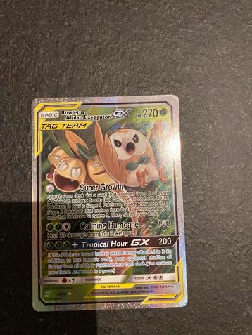 Rowlet & Alolan Exeggutor GX 1/236 - Pokemon Kaart beschikbaar voor biedingen