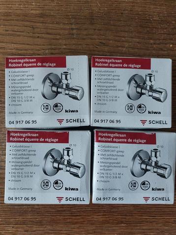 Schell hoekregelkraan 4x beschikbaar voor biedingen