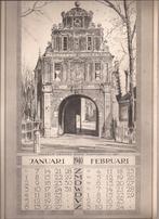 Kalender 1940 Oude Haagsche v. 1836 6 Litho's Wubbo de Jonge, Antiek en Kunst, Kunst | Etsen en Gravures, Ophalen of Verzenden
