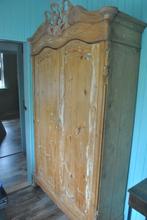 Kast, linnenkast, antiek, 1921, Delfzijl meubelmakerij, Antiek en Kunst, Antiek | Meubels | Kasten, Ophalen