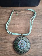 Turkse ketting met een Mandalapatroon, Ophalen of Verzenden, Gebruikt, Overige materialen, Met hanger