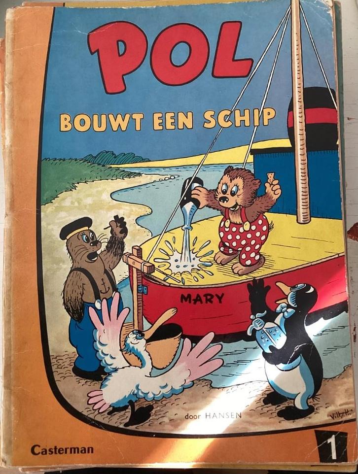 32 x POL Hansen Casterman stripboeken gele band, compleet, Boeken, Stripboeken, Gelezen, Eén stripboek, Ophalen of Verzenden