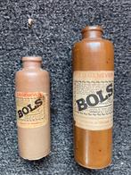 2 kleine Bolsflesjes steengoed, vintage, Ophalen of Verzenden