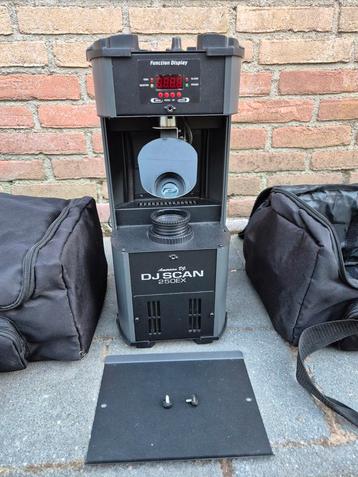 2 x American DJ DJ Scan 250EX met Tas en Controller! beschikbaar voor biedingen