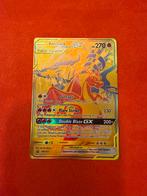 Reshiram & Charizard GX Gold - Zeldzame kaart!, Ophalen of Verzenden, Zo goed als nieuw, Losse kaart, Foil