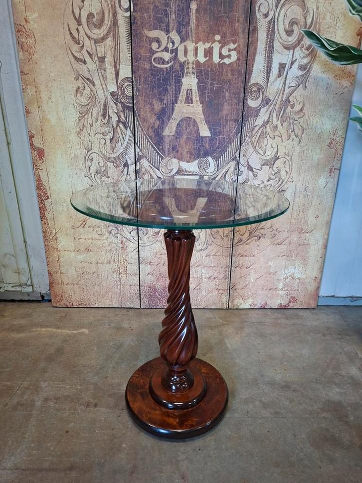 klassieke italiaanse bijzettafel, plantentafel, Huis en Inrichting, Tafels | Bijzettafels, Zo goed als nieuw, Rechthoekig, Minder dan 55 cm