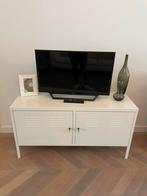 Wit tv-meubel metaal, Huis en Inrichting, Ophalen, 100 tot 150 cm, Zo goed als nieuw, Metaal