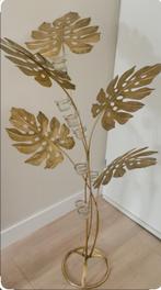 Waxinelichthouder goud/messing monsterablad/boom, Ophalen, Nieuw, 75 cm of meer