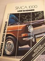 Nederlands Simca 1000 vraagbaak óók de Simca 1000 Rallye I, Ophalen of Verzenden