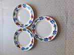 Boerenbont, oud. Drie boterhambordjes, Huis en Inrichting, Keuken | Servies, Ophalen of Verzenden, Zo goed als nieuw, Aardewerk