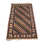 Vintage Turks Taspinar wollen tapijt, Ophalen, Gebruikt, Crème, Vintage
