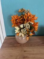 Herfststukje zonder vaas, Overige materialen, Oranje, Ophalen of Verzenden, Zo goed als nieuw