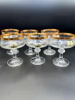 Jaren 60 Champagne Coupé Glazen Duitsland, Huis en Inrichting, Keuken | Servies, Glas of Glazen, Gebruikt, Ophalen of Verzenden