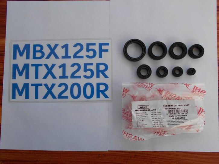 Compleet Keerringen Set MTX125R/JD05 - MTX200R - MBX125F, Motoren, Tuning en Styling, Verzenden