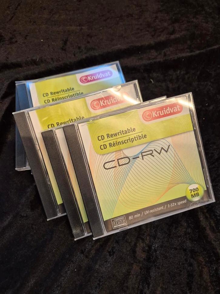 Kruidvat CD-RW - Herschrijfbare CD's, Computers en Software, Beschrijfbare discs, Nieuw, Cd, Herschrijfbaar, Ophalen of Verzenden