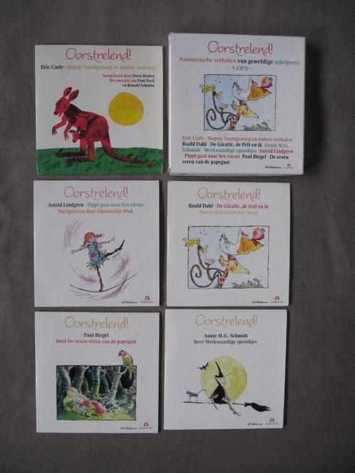 Oorstrelend 5 luistercd's Dahl, Carle, Annie MG,Pippi,Paul B, Boeken, Luisterboeken, Cd, Ophalen of Verzenden