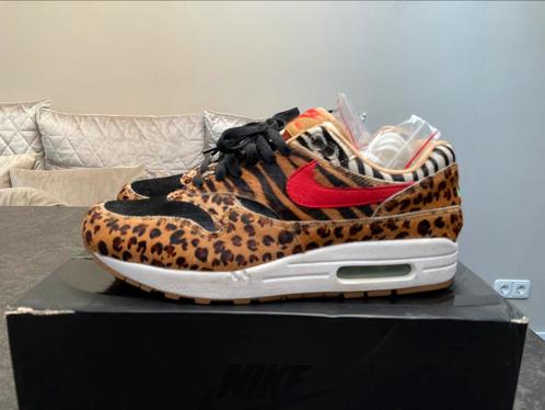 Nike Air Max 1 x Atmos Animal maat 45 US11, Kleding | Heren, Schoenen, Zo goed als nieuw, Sneakers of Gympen, Overige kleuren