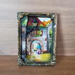 Beschilderd lijstje van gips, Ophalen of Verzenden