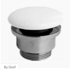 Clickwaste afvoerplug mat wit, Ophalen of Verzenden, Nieuw, Wastafel