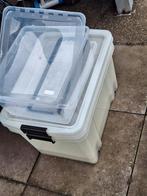 Kunststof Opbergbox met Deksel, Huis en Inrichting, Ophalen, Gebruikt, Minder dan 50 cm, Minder dan 50 cm