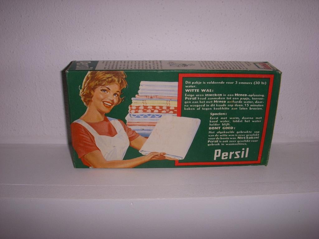 Volle verpakking van Persil wasmiddel jaren 50, Ophalen of Verzenden, Gebruikt, Verpakking
