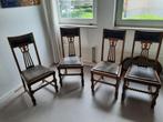 bijzondere stoelen oud, Vier, Gebruikt, Bruin, Hout