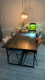 Eettafel hout zwart, Huis en Inrichting, Tafels | Eettafels, 200 cm of meer, 50 tot 100 cm, Modern, Teakhout