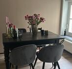 Prachtige zwart antiek Frans bureau / tafel, Antiek en Kunst, Antiek | Meubels | Tafels, Ophalen