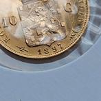 Zeldzaam gouden tientje 1897_, Postzegels en Munten, Munten | Nederland, Ophalen of Verzenden, Koningin Beatrix, 10 gulden, Goud