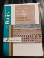 Statistiek om mee te werken - Arie Buijs, Gelezen, Arie Buijs, Beta, HBO