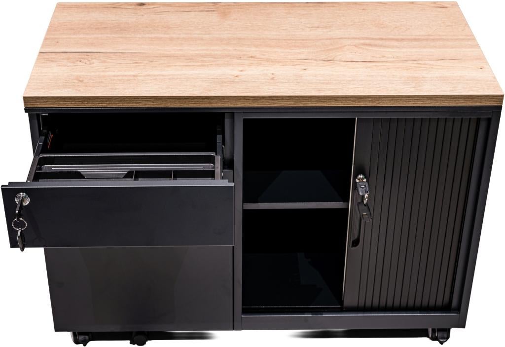 Verrijdbaar ladeblok met schuifdeurkast / roldeurkast nieuw, VST, Nieuw, Ophalen of Verzenden, Industriestraat 5