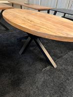 ZOMERACTIE! Ovale Eettafels Mangohout Altijd op Voorraad, Info@savoireinteriors.com, 100 tot 150 cm, 200 cm of meer, Ophalen of Verzenden
