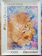 Puzzel 1000 stukjes: Kitty & The Bear, Ophalen of Verzenden, 500 t/m 1500 stukjes, Gebruikt, Legpuzzel